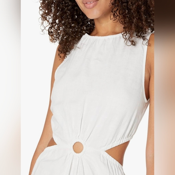 The Drop Women's Sade Linen Cut Out Midi #720, 721 - Picture 8 of 13